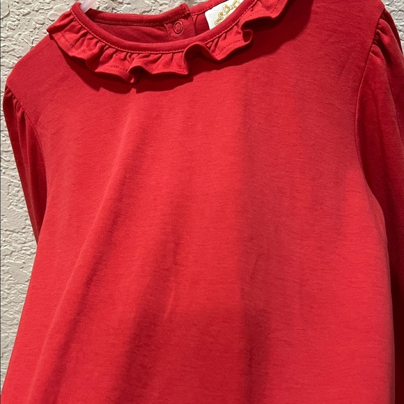 The Beaufort Bonnet Company Girls Reece Ruffle Top red size 8 - Picture 3 of 10